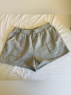 Women’s Gray Drawstring Shorts